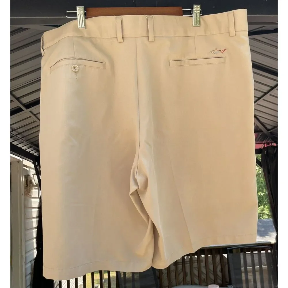 Greg Norman For Tasso Elba‎ Men's Golf Shorts Dark Khaki Size 40